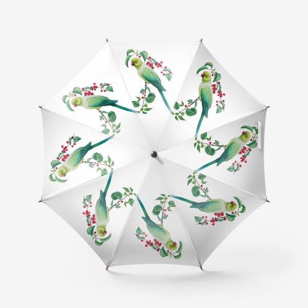 Зонт «Зеленый попугай»