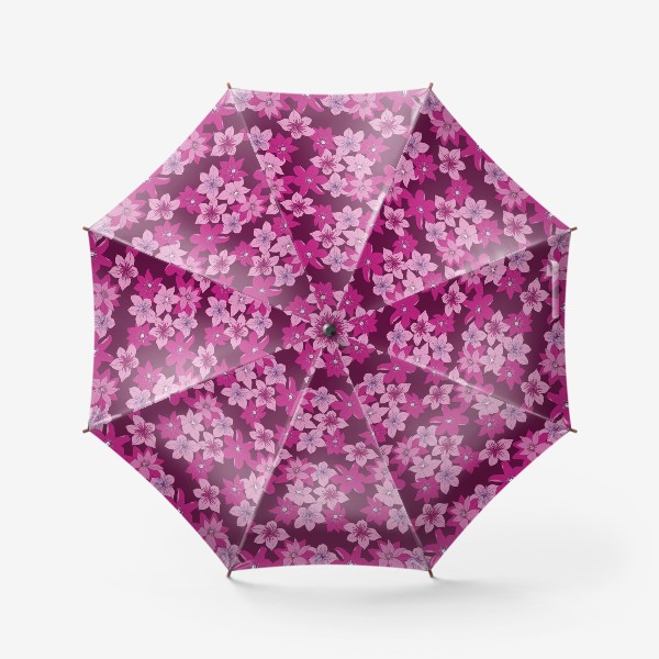 Зонт «Розовые клематисы»