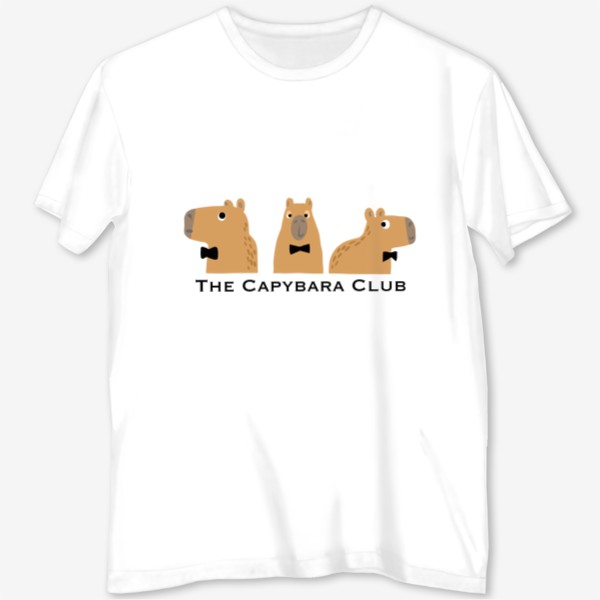Футболка с полной запечаткой «The capybara club.»