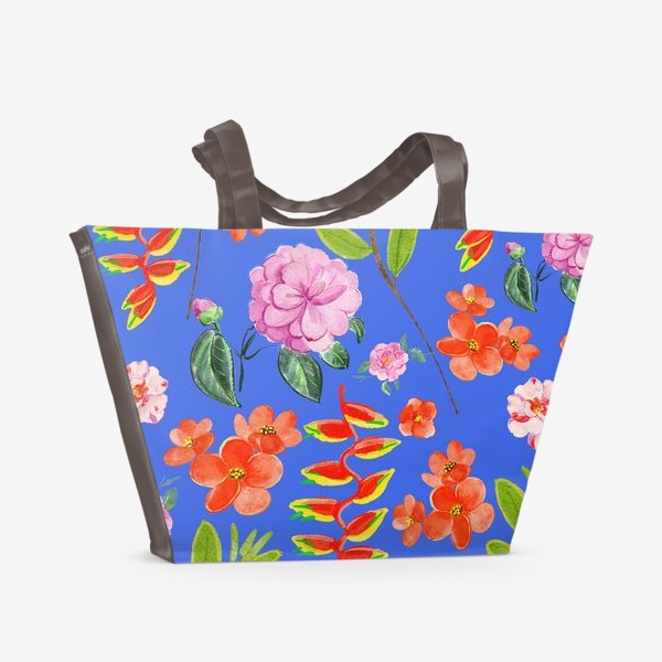 Пляжная сумка «весенние цветы »