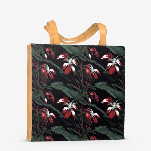Сумка-шоппер «Красные орхидеи»