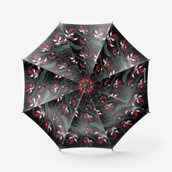 Зонт «Красные орхидеи»
