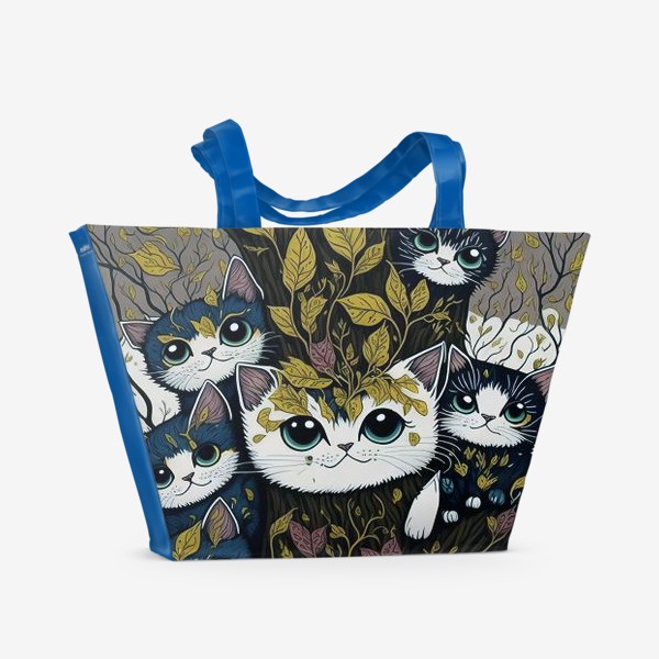 Пляжная сумка «Дерево котов»