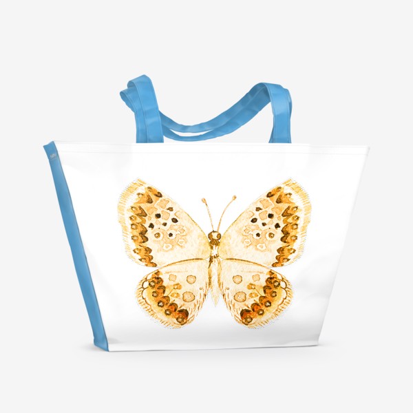 Пляжная сумка «Бежевая бабочка»