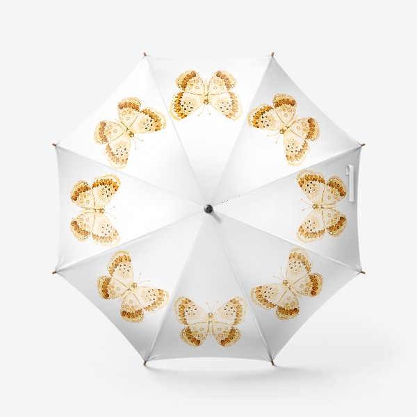 Зонт «Бежевая бабочка»