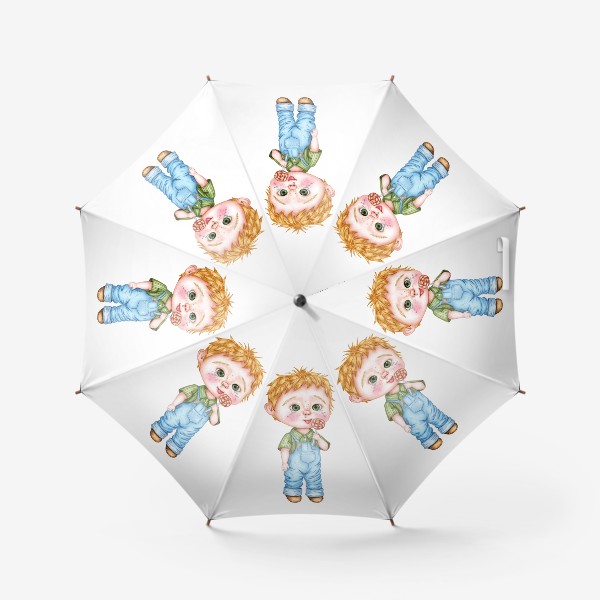 Зонт «Мальчик с леденцом / Ребенок ест конфету»