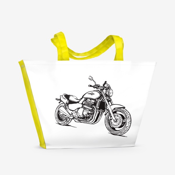 Пляжная сумка «Мотоцикл honda»