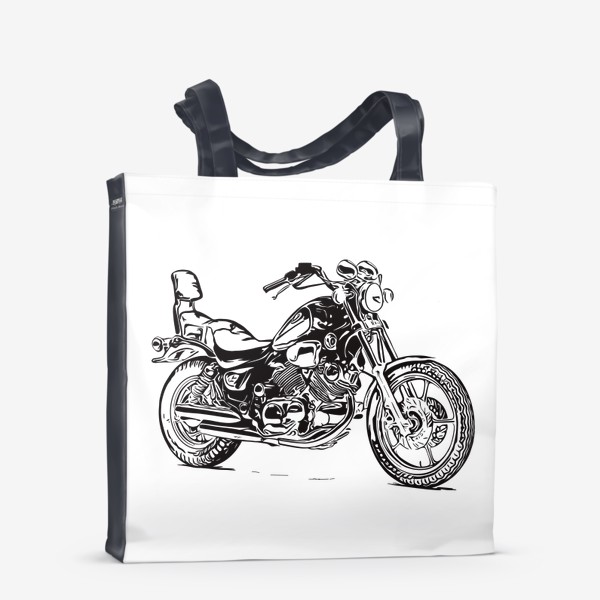 Сумка-шоппер «Мотоцикл yamaha»