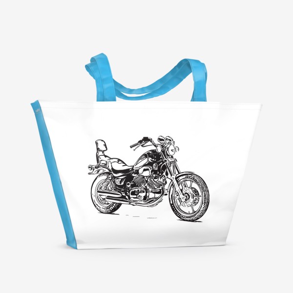Пляжная сумка «Мотоцикл yamaha»