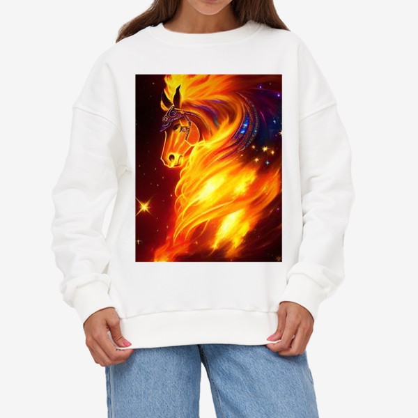 Свитшот «Oгненный конь»