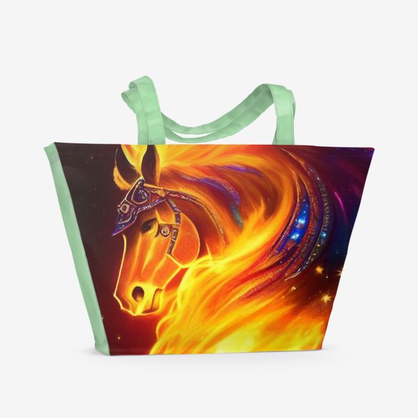Пляжная сумка «Oгненный конь»
