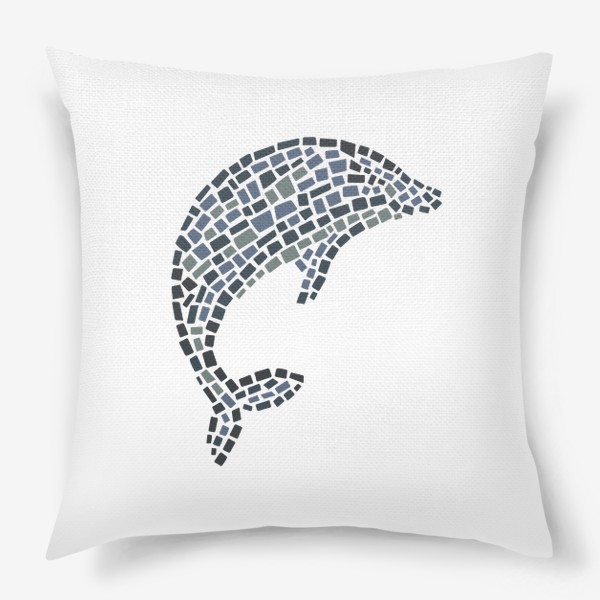 Подушка «Дельфин. Мозаика»