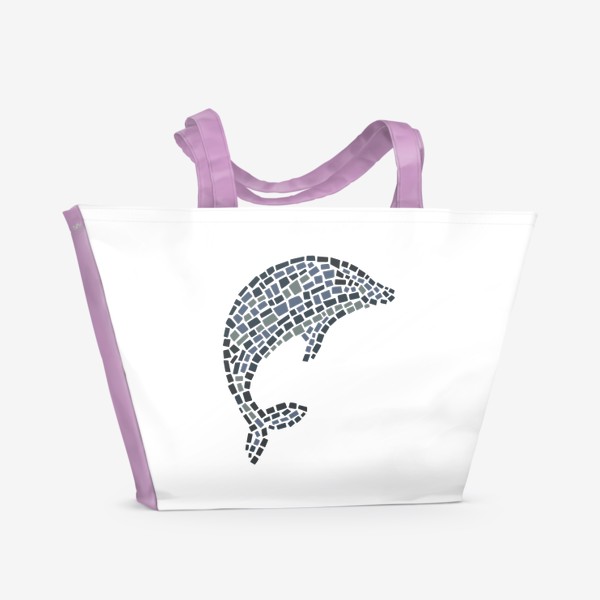 Пляжная сумка «Дельфин. Мозаика»