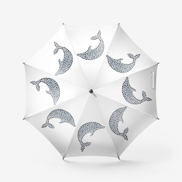 Зонт «Дельфин. Мозаика»