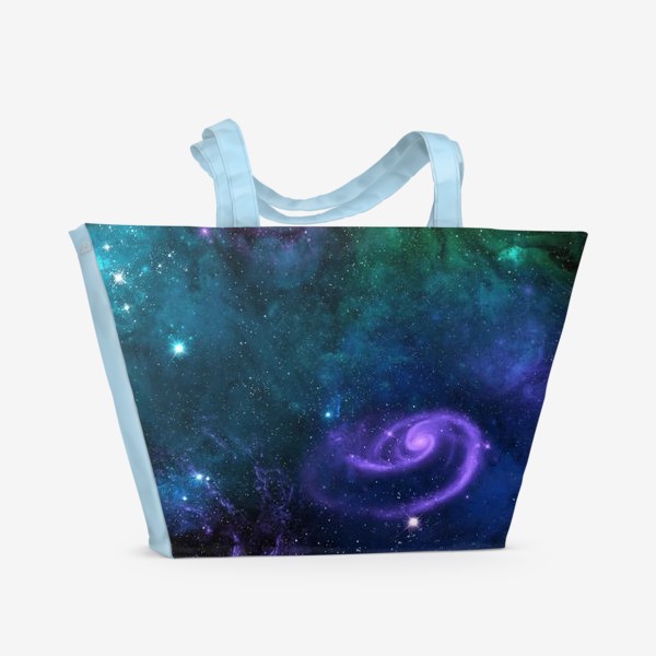 Пляжная сумка &laquo;Неизведанные галактики. Абстрактный космос.&raquo;