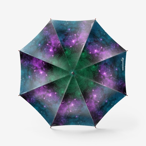 Зонт «Неизведанные галактики. Абстрактный космос.»