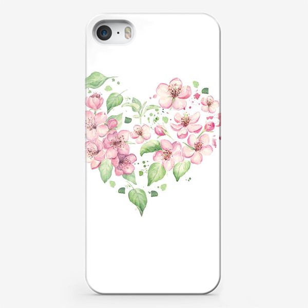 Чехол iPhone «Сердце. Весенний цвет»