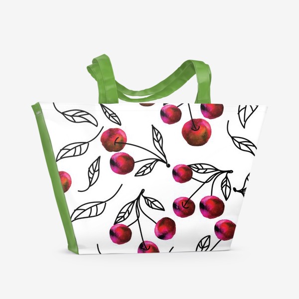 Пляжная сумка «спелые вишни»