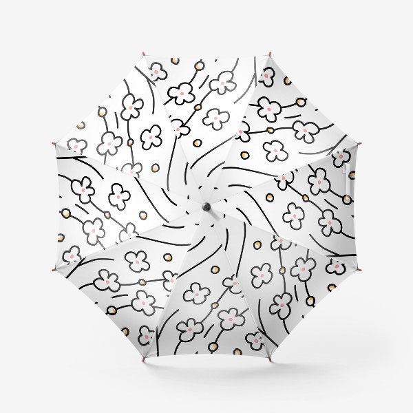 Зонт «Абстрактный контурный узор»