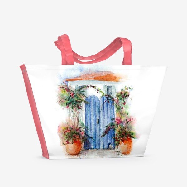 Пляжная сумка «Летняя деревня»