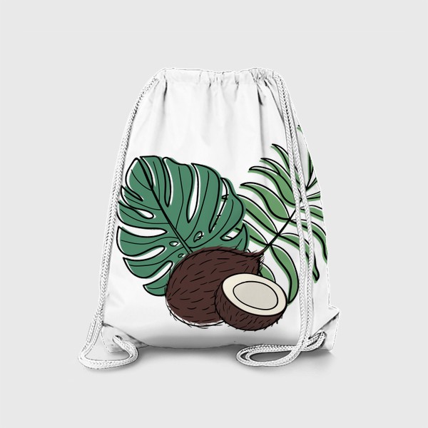Рюкзак «Кокос и тропические листья»