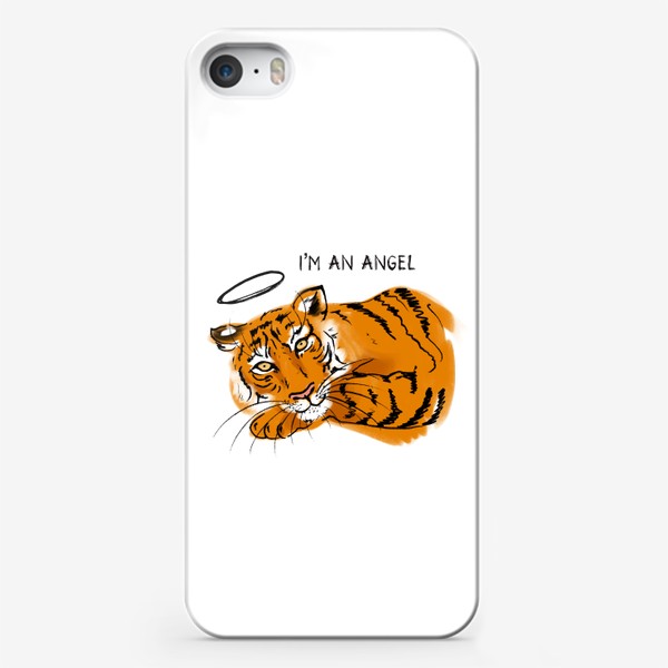 Чехол iPhone «Тигр Я ангел»