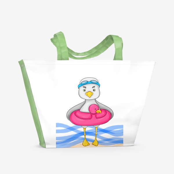 Пляжная сумка «Чайка к лету готова. А ты? :)»