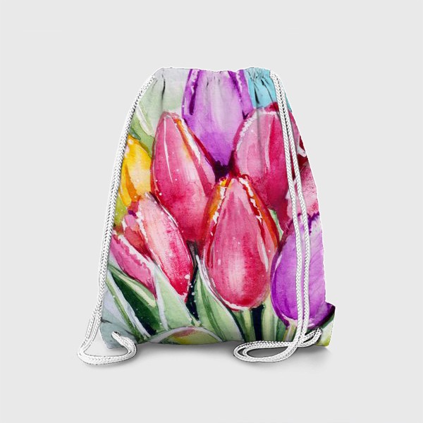 Рюкзак «Букет с тюльпанами»