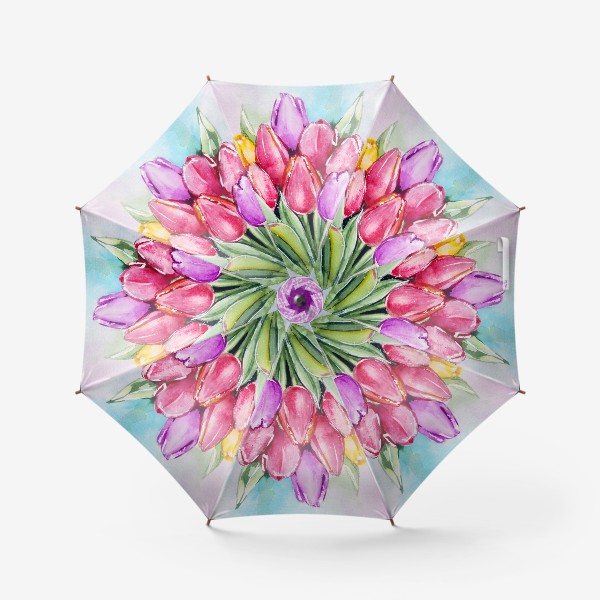 Зонт «Букет с тюльпанами»
