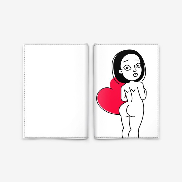 Обложка для паспорта «девушка»