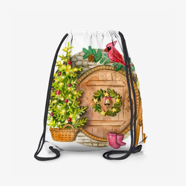 Рюкзак «Новогодний домик хоббита»