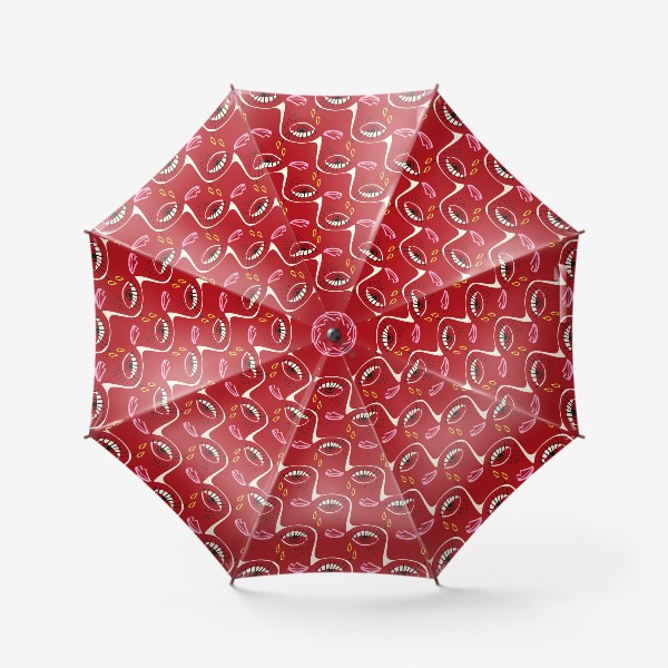 Зонт «Эстетический абстрактный  паттерн с лицами »