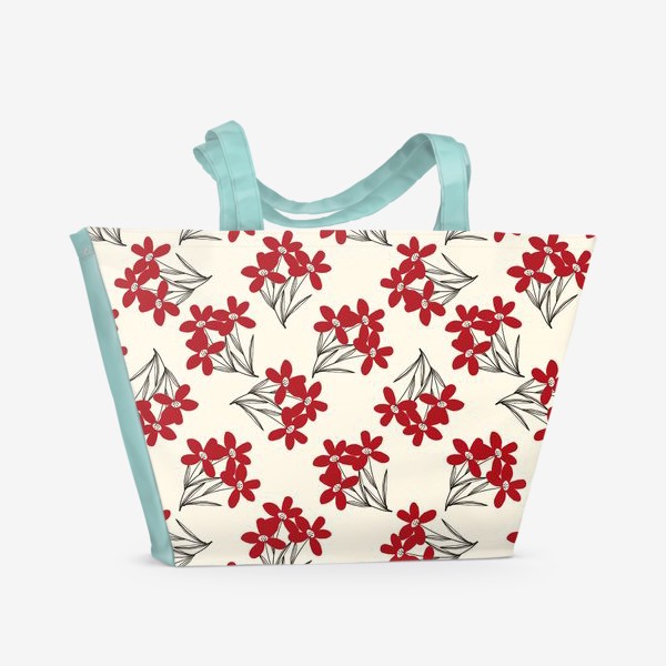 Пляжная сумка «Букеты цветов »