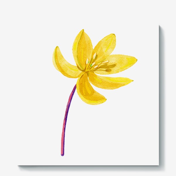 Холст «желтый цветок»