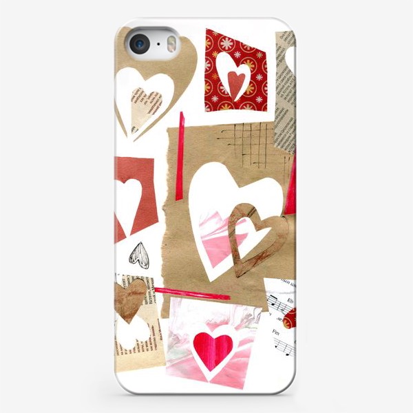 Чехол iPhone «сердечный коллаж»
