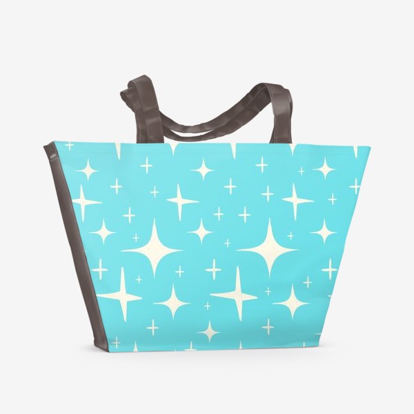 Пляжная сумка «Звезды на голубом фоне »