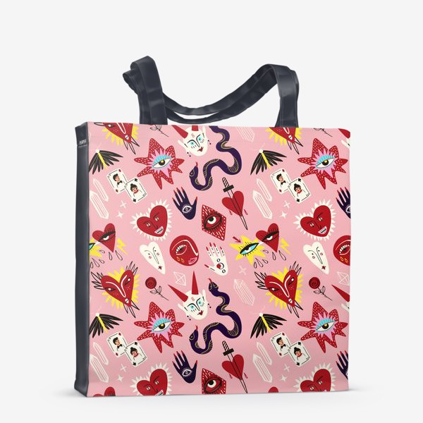Сумка-шоппер «Мистический любовные персонажи на День Святого Валентина  »