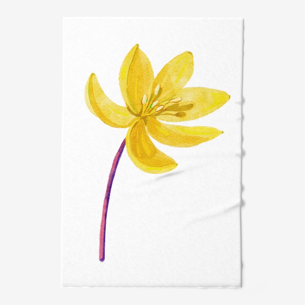 Полотенце «желтый цветок»
