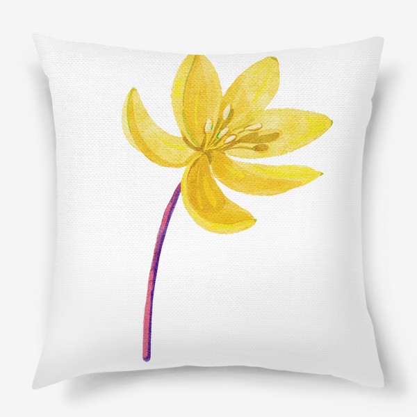 Подушка «желтый цветок»