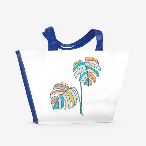 Пляжная сумка «Монстера (Тропический принт)»