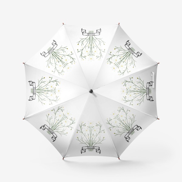 Зонт «Современная геральдика - ромашки»