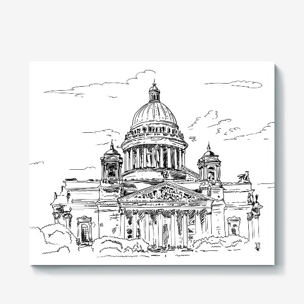 Холст «Санкт-Петербург - Исаакиевский собор»