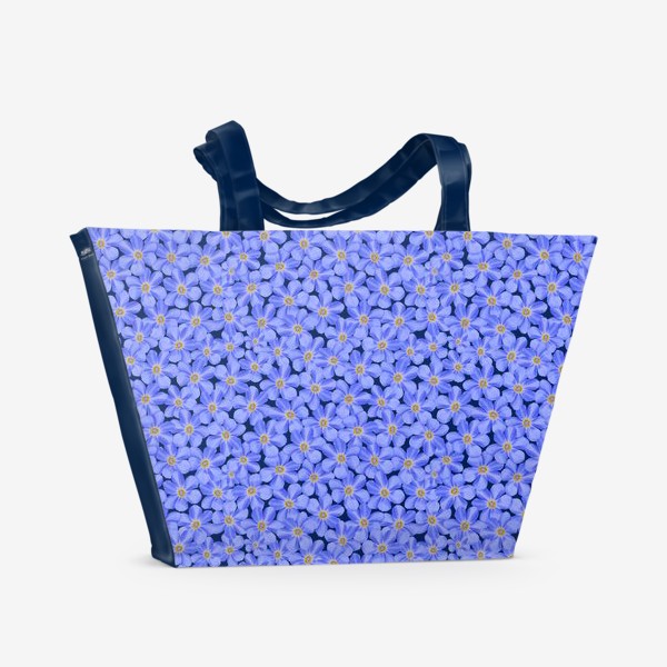 Пляжная сумка «Незабудки - голубая поляна»