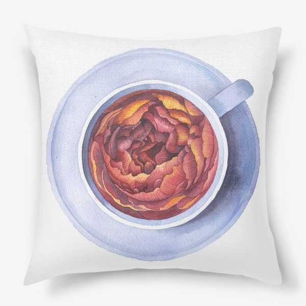 Подушка «Цветочное чаепитие »