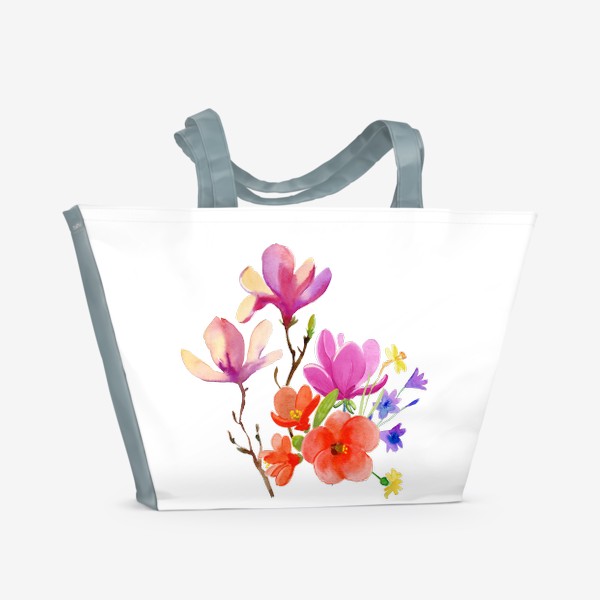 Пляжная сумка &laquo;крымские цветы&raquo;