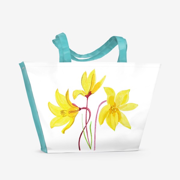 Пляжная сумка «горные цветы»