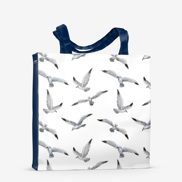 Сумка-шоппер «Акварельные чайки»