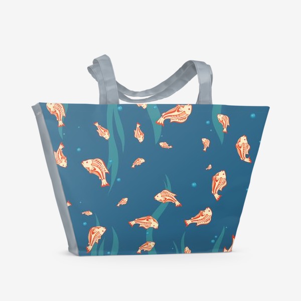 Пляжная сумка &laquo;Рыбы под водой&raquo;