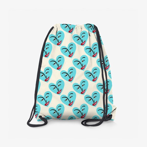 Рюкзак «Голубые сердечки »