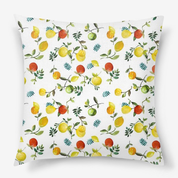Подушка «Яблоки-лимоны»